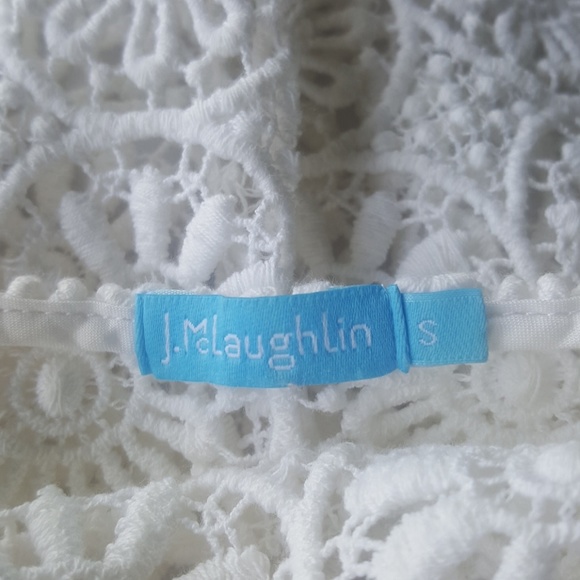 SOLD!! J. MCLAUGHLIN Crochet Coverlet - Size Small - Picture 4 of 5